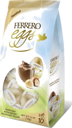 10 stk Ferrero Mini Egg Hazelnut 100g
