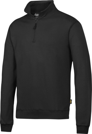 Snickers Workwear 2818 Genser svart med kort glidelås Svart Klær