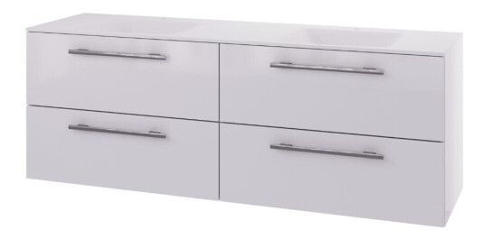 Linn Bad Ingrid D45cm Servantskap Hvit Matt / 160cm Dobbel Linn Bad Ingrid D45cm Servantskap Hvit Matt / 160cm Dobbel