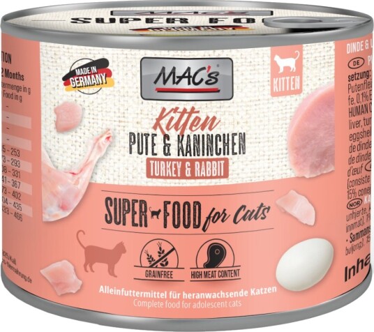 Mac´S Cat Kitten Kalkun & Kanin 6 X 200 G Mac´S Cat Kitten Kalkun & Kanin 6 X 200 G