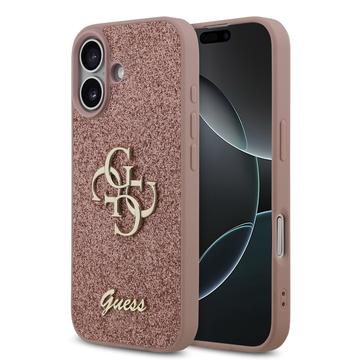 Guess iPhone 17 Fixed Glitter 4G Metal Logo Deksel Rosa Guess iPhone 17 Fixed Glitter 4G Metal Logo Deksel Rosa