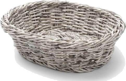 Oval Brødkurv I Polypropylen Grå 250X190x65 Mm   Hendi 426616