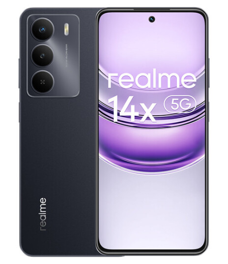 Realme 14X 5G Smarttelefon 6GB/128GB IP68 Karbon Sort