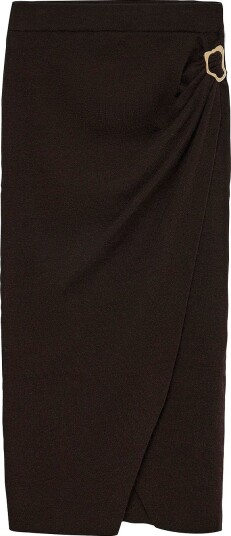Vero Moda Vmkacy Nw Drape Ankle Skirt Brown M Vero Moda Vmkacy Nw Drape Ankle Skirt Brown M