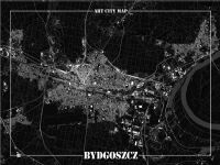 ART Map Decorative poster - Bydgoszcz