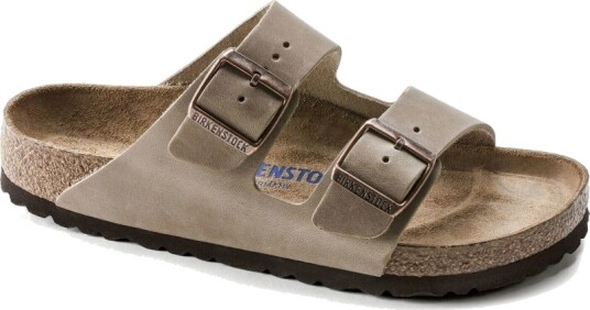 Birkenstock Unisex Arizona Oiled Leather Regular 47, Tabacco Brown