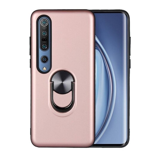 INCOVER Xiaomi Mi 10 5G / Mi 10 Pro 5G Deksel med Magnetisk Stativfunksjon med Ring - Svart / Rose Gull