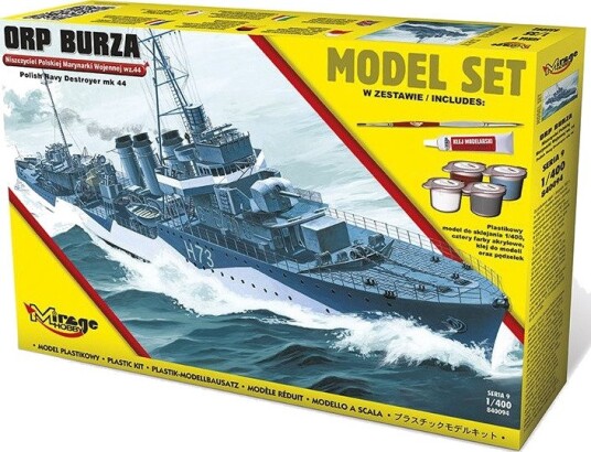 Mirage ORP Burza Modellskip Byggesett 1:400