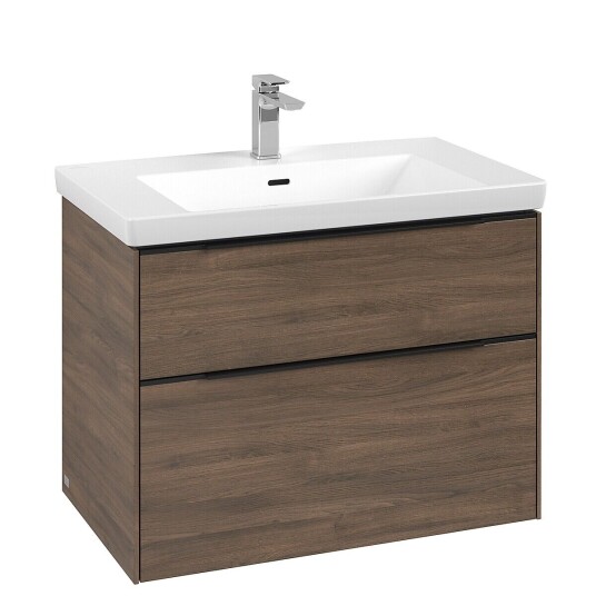 Villeroy & Boch  Subway 3.0 Servantskap m/2 skuffer 772x576x478 mm Arizona Eik