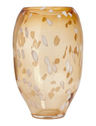 Oyoy Living Design Jali Vase Large Patterned AMBER H35CM