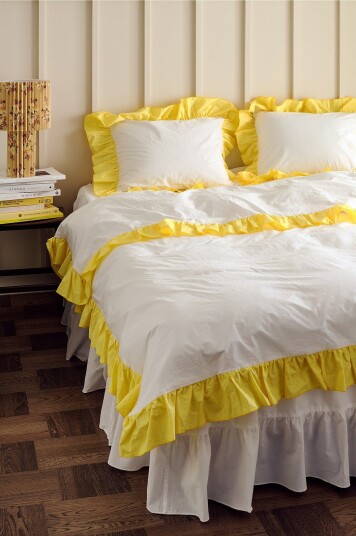 Ellos Home Sengesett Maryam Frill i bomullspercale 2 eller 3 stykker Hvit Ellos Home Sengesett Maryam Frill i bomullspercale 2 eller 3 stykker Hvit