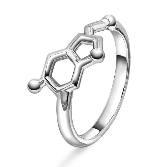 Sandra Lyng x Pan Jewelry Ring i 925 rhodiner sølv serotonin glede størrelse 62