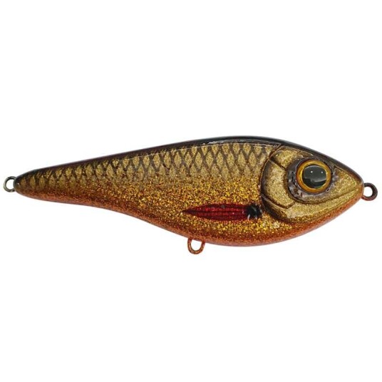 Strike Pro Buster Swim Bait Slow Sink 13cm 65g Golden Roach