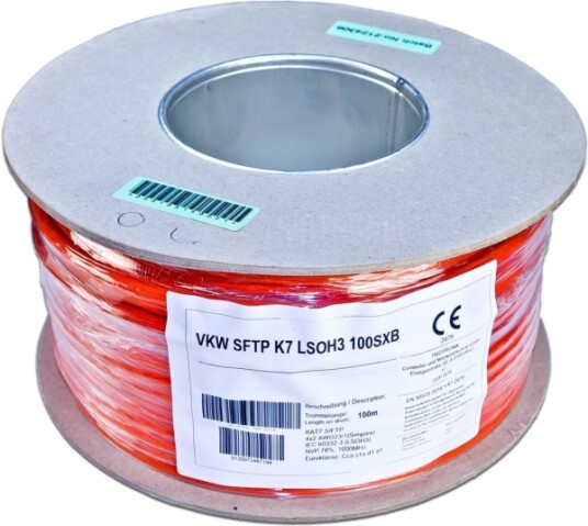 Wirewin Vkw Sftp K7 Lsoh3 100Sxb 100 M Cat7 S/Ftp S Stp VKWSFTPK7LSOH3100SXB