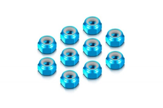 HUDY Alu Nut M4 - Blue (10)
