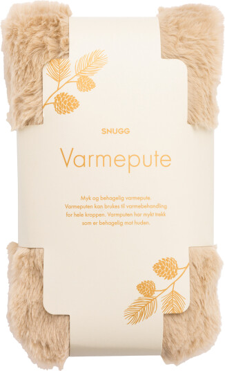 Snugg varmepute fuskepels beige 1 stk