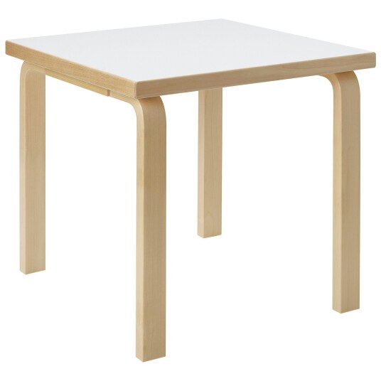 Artek Aalto 80C Bord Kvadratisk 60x60 cm Hvit Laminat