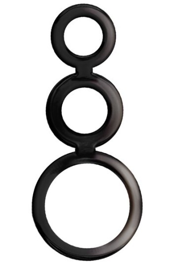 Addicted Toys Rings Set For Penis Black Addicted Toys Rings Set For Penis Black
