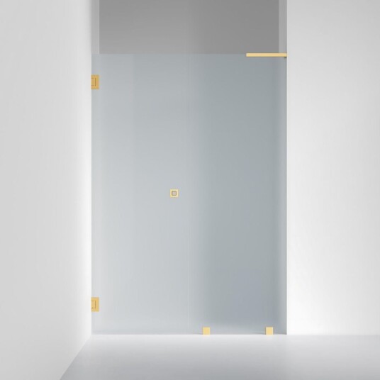 INR Iconic Nordic Rooms Dusjnisje ARC 4 Original Måltilpasset Brushed Brass / Venstre Frostet Glass