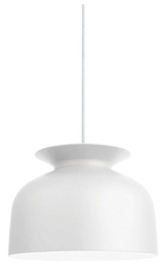 Gubi - Ronde Taklampa Ø 40 Cm, Matt White - Pendellamper - Oliver Schick - Hvit