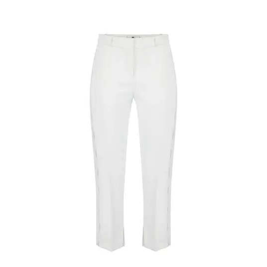 Elisabetta Franchi Dame Bukser Hvit M, Elisabetta Franchi Dame Bukser Hvit M,