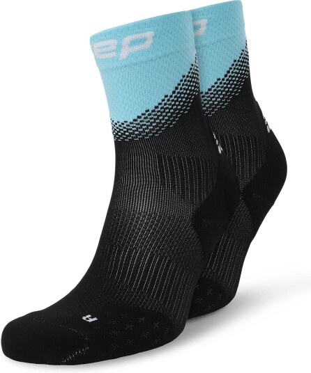 CEP Core Run Edt. Split Socks Mid Cut 5.0 BLACK/LIGHT BLUE IV