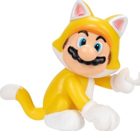 Nintendo Super Mario figur 6 cm Cat Mario