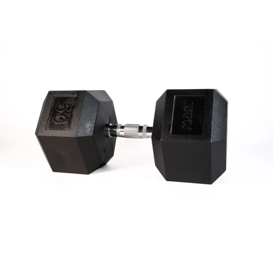 SQ&SN Hexagon Manual (50 kg) med forkrommet grep. Utstyr til crossfit trening, styrketrening og funksjonell trening