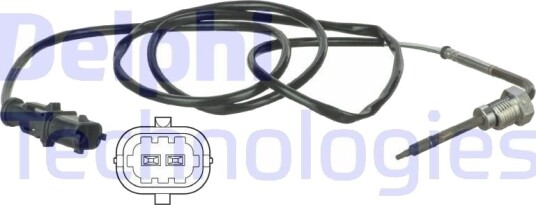 Sensor, eksostemperatur DELPHI TS30015