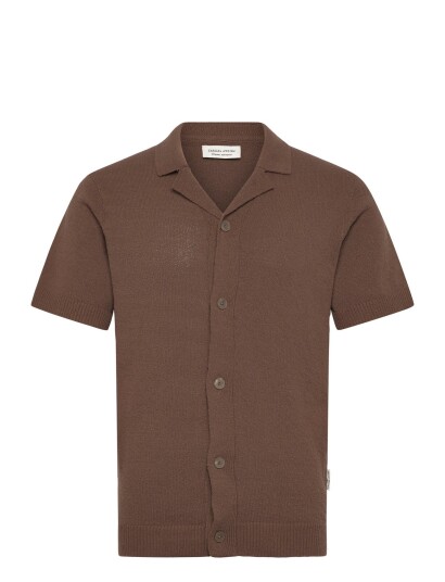 Casual Friday Cflindholm Ss Resort Knit Brown M