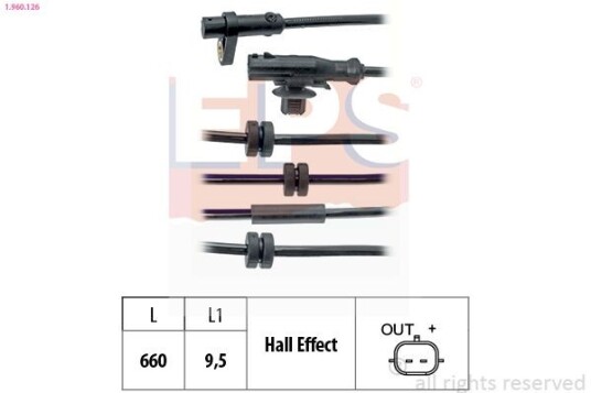 ABS sensor EPS 1.960.126 ABS sensor EPS 1.960.126