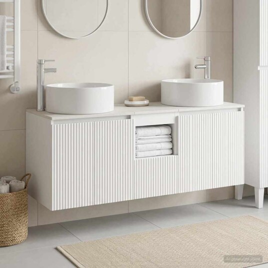 vidaXL Baderomsskapsett 3 stk. Hvit 49,5 x 44,5 x 65,5 cm vidaXL Baderomsskapsett 3 stk. Hvit 49,5 x 44,5 x 65,5 cm