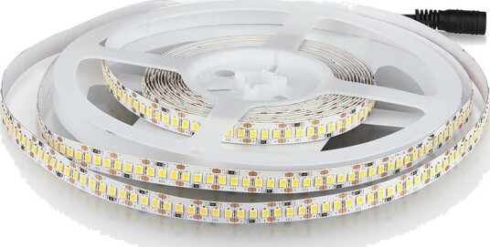 V Tac 5m 17W/m LED strip 12V DC IP20 204 LED per meter Kulør : Nøytral