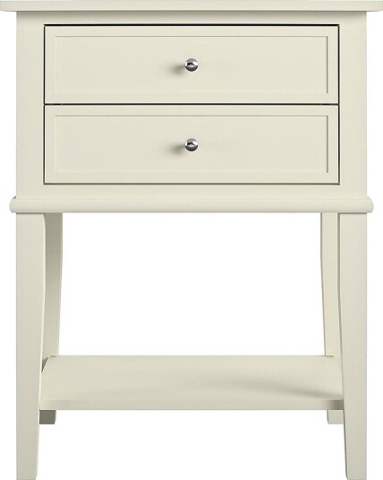 Franklin Avlastningsbord 56 cm Hvit - Dorel Home