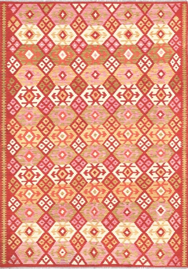 Orientalsk Teppe   Vegi Kelim Hand Woven   207 x 294 cm Størrelse: 207 x 294 cm