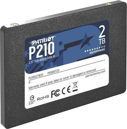Patriot P210 2TB SSD Intern SATA 6Gb/s 2.5" Solid State Drive