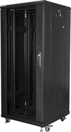 Lanberg Ff01 Series Rack Skap 600 X 600 Flat Pack Fritt Stående Svart Ral 9004 27U 19" Lanberg Ff01 Series Rack Skap 600 X 600 Flat Pack Fritt Stående Svart Ral 9004 27U 19"