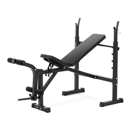Gymrex Multifunksjonell vektbenk - støtter opptil 100 kg - justerbar - 180 - 152° helning 10230248