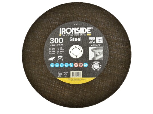 Ironside 201475 Kappeskive stål 300 x 3,0 x 22 mm Maskintilbehør & forbruk