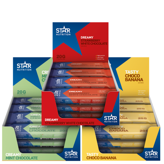 36 x Star Nutrition Protein Bar, 55g 36 x Star Nutrition Protein Bar, 55g