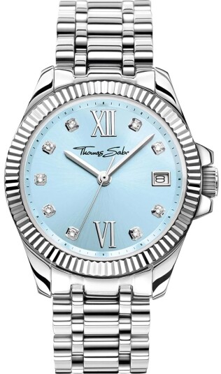 Thomas Sabo Dameklokke WA0405 201 209 Divine Blå/Stål Ø33 mm