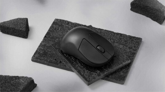 Keychron M4 Mus Ergonomisk Optisk 5 Knapper Bluetooth 5.3 Usb C Svart