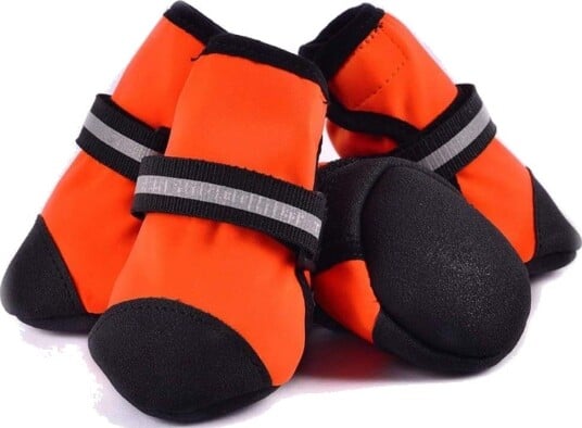 Potesokker med Lycra pluss fløyel sklisikker såle 8.0/7.0cm Orange-Oransje