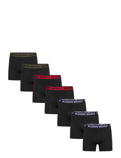 Björn Borg Cotton Stretch Boxer 7P - Black - S