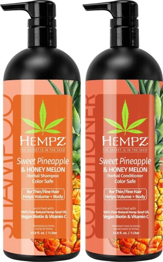 Hempz Sweet Pineapple & Honey Melon Herbal Bundle Shampoo 1000 ml & Co