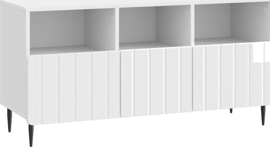 TV skap Høgglans hvit 102 x 34,5 x 50 cm Konstruert tre TV skap Høgglans hvit 102 x 34,5 x 50 cm Konstruert tre