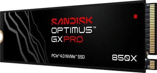 SanDisk Optimus GX Pro 850X SSD 1 TB M.2 2280 PCIe 4.0 Uten kjøleribbe SDSP81100TAN-000E0