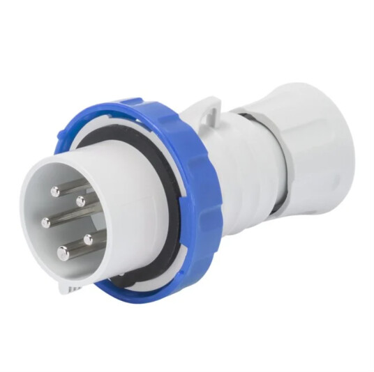 GEWISS Støpsel Fasevender 32A 3 Fase 3P+J 230V IP67 GW60038WH