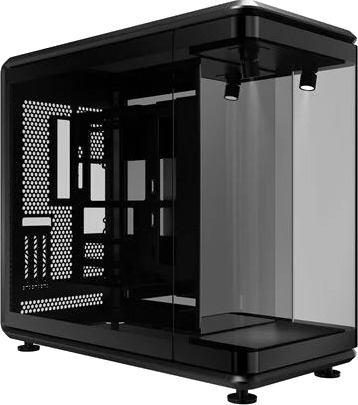 Cooler Master MasterFrame 360 Panorama Mid Tower Kabinett med Herdet Glass Svart Cooler Master MasterFrame 360 Panorama Mid Tower Kabinett med Herdet Glass Svart