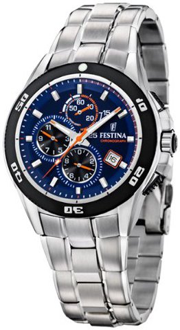 Festina Herreklokke F16296 2 Blå/Stål Ø42 mm